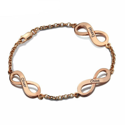 Mon Bracelet Favori N°5 - Plaqué Or Rose / 14Cm